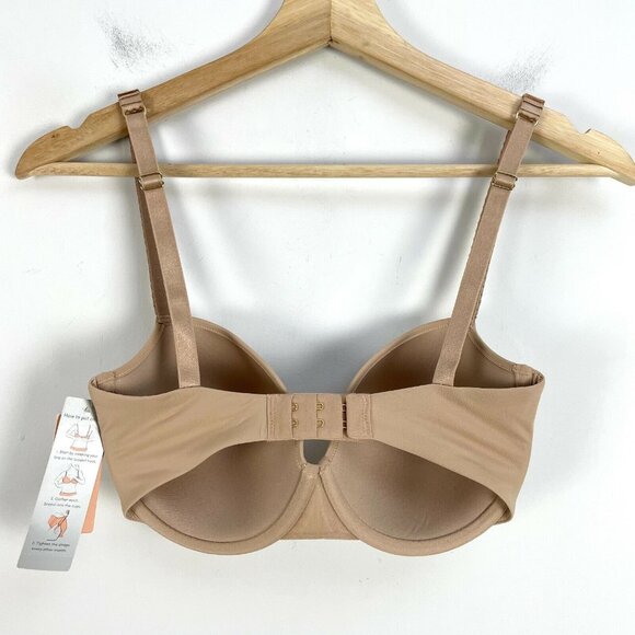 NEW $65 THIRDLOVE Womens Size 30F Classic Nude T-Shirt Bra Underwire - Picture 5 of 9